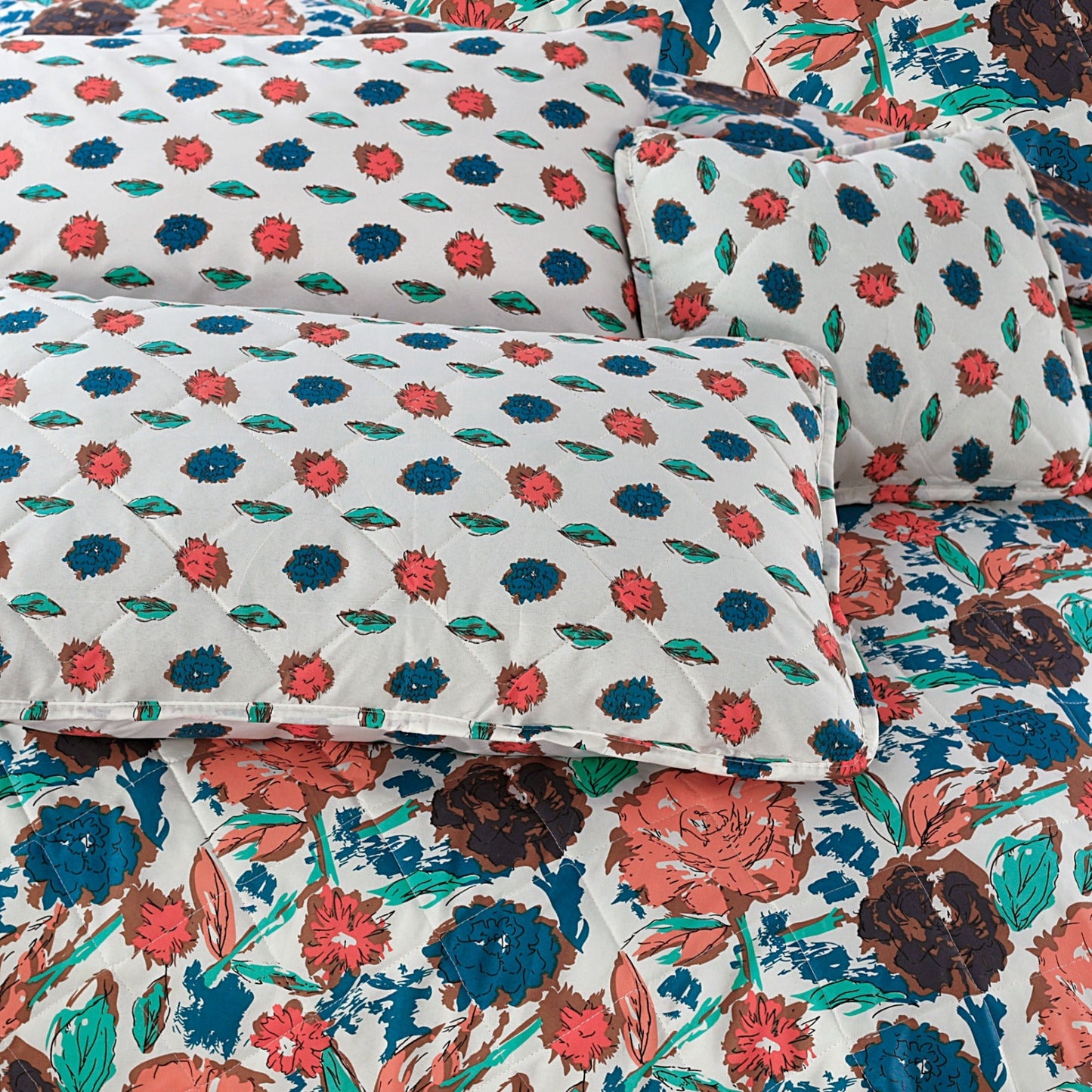 7 Pcs Comforter Set King Size Design KCC 67